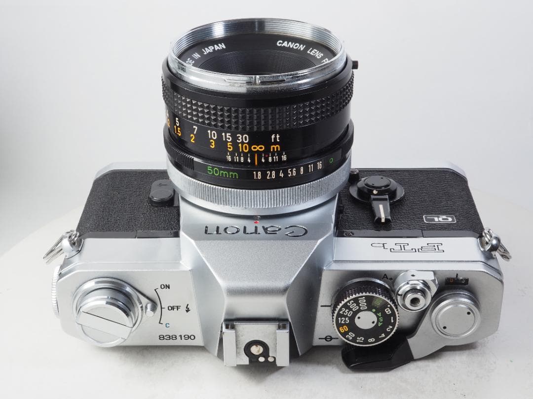 キャノンCanon FTb-N シルバー & FD 50mm F1.8 .#24