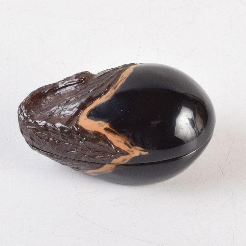 茶道具　乾漆　茄子香合　在銘　時代箱　V　9223