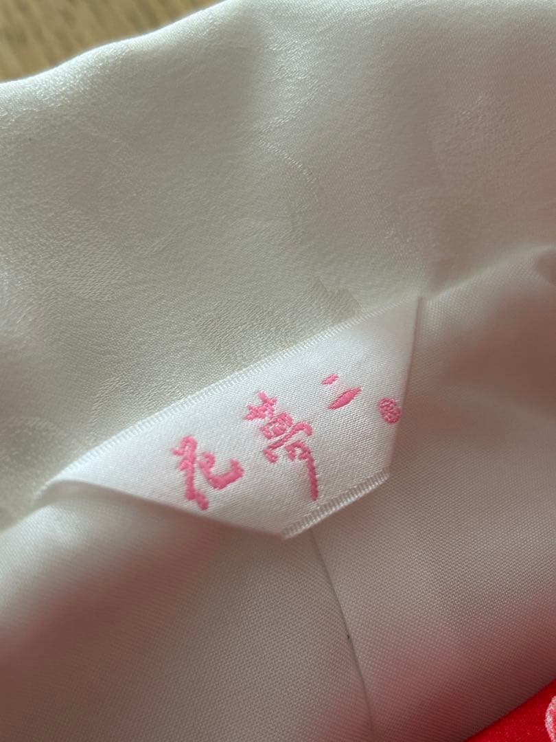 ラン様　花夢二　七五三3歳被布セット赤　日本製