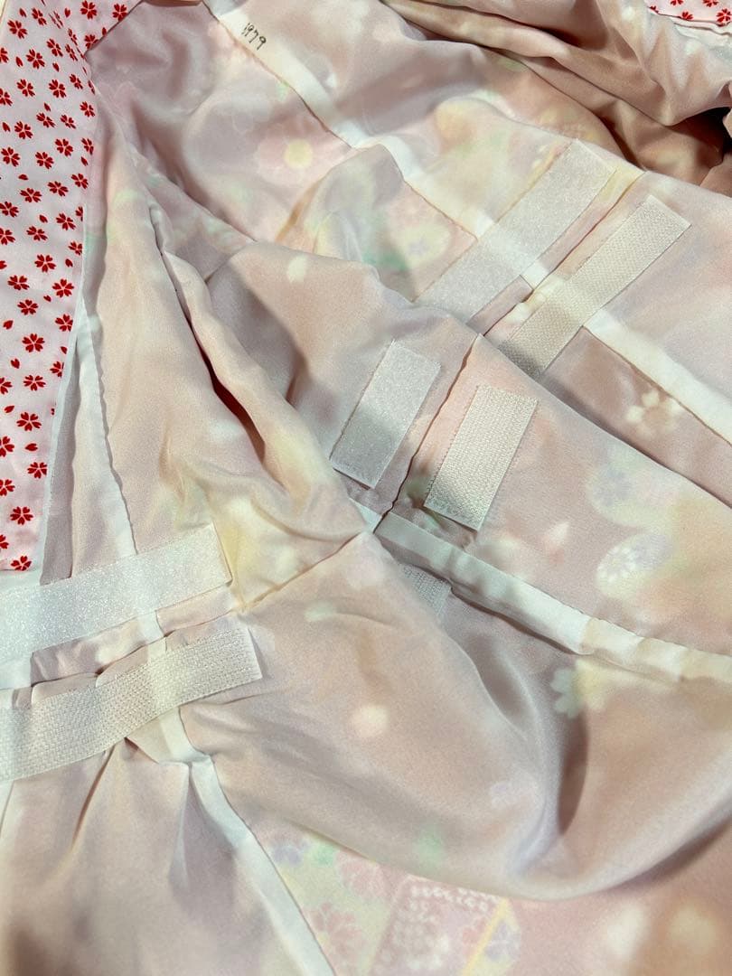 ラン様　花夢二　七五三3歳被布セット赤　日本製