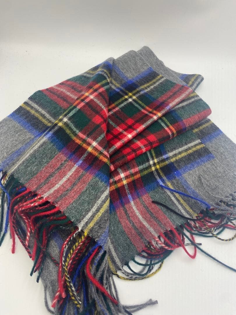 JOHNSTONS ジョンストンズ 大判チェックストール　グレースチュワート