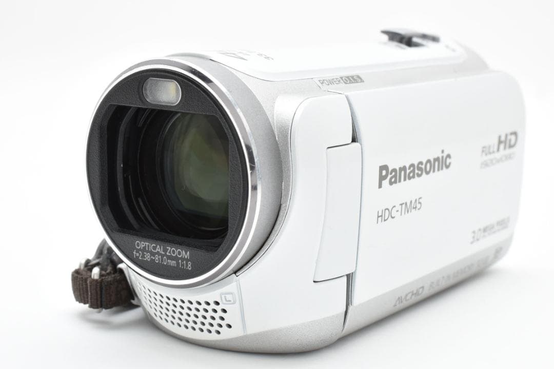 【美品】Panasonic ビデオカメラ　HDC-TM45 ホワイト　動作確認済