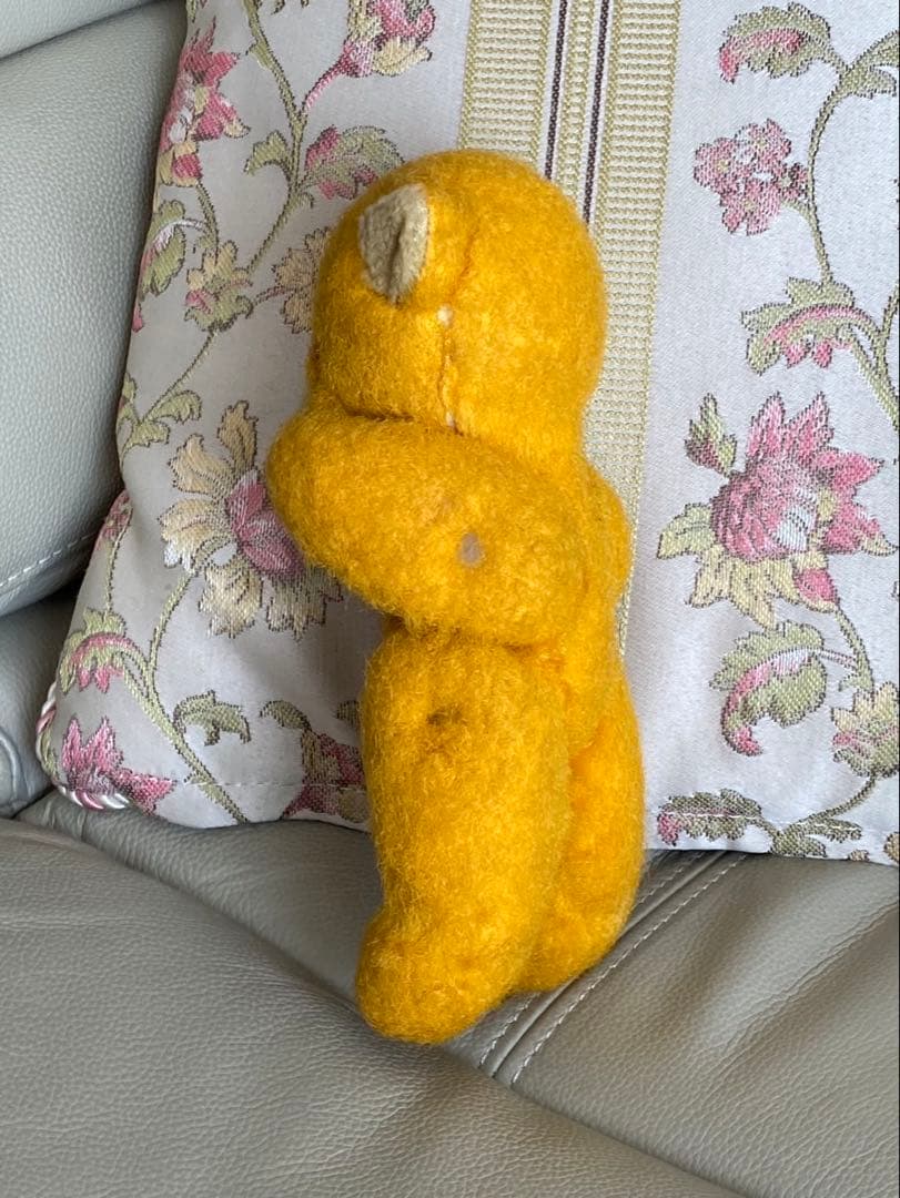 DDR ベア　黄色 アンティークベア