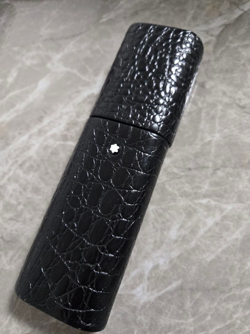モンブラン　MONTBLANC レザー 型押し　ペンケース ブラック　レア