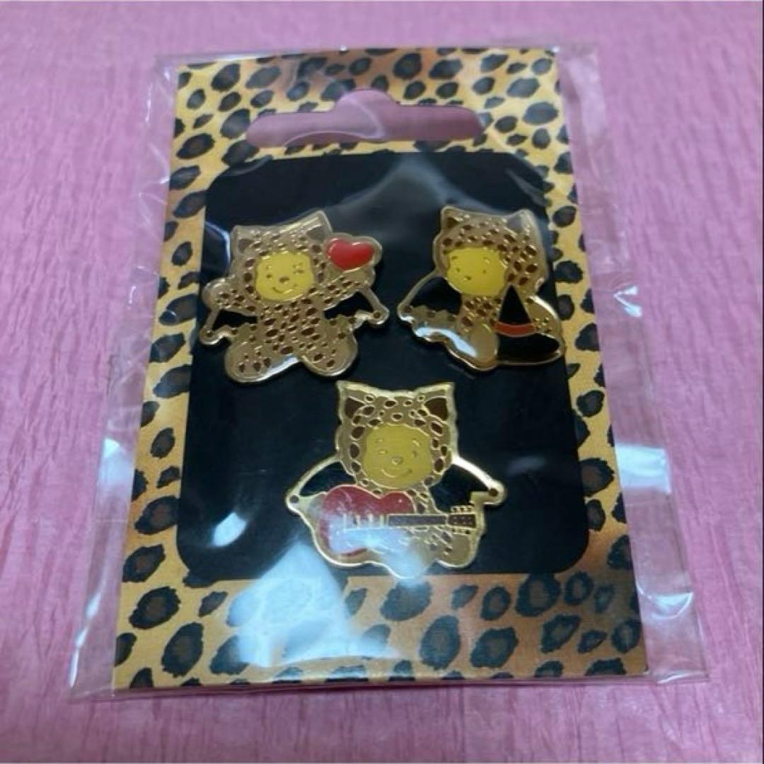 レア　ディズニー　プー　ハロウィン　ピン　ヒョウ柄　豹柄　レオパード　JDS