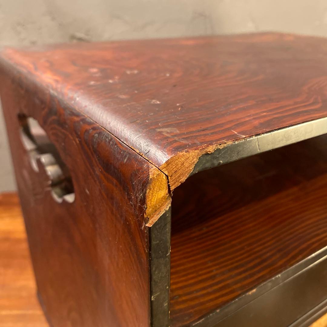 時代物 飾り棚 三つ巴 家紋 骨董品 和家具 古民家 古道具 収納