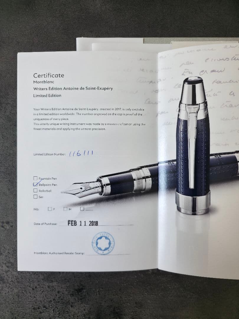 Montblanc アントワーヌ・ド・サン=テグジュペリ 特別限定品 ボールペン