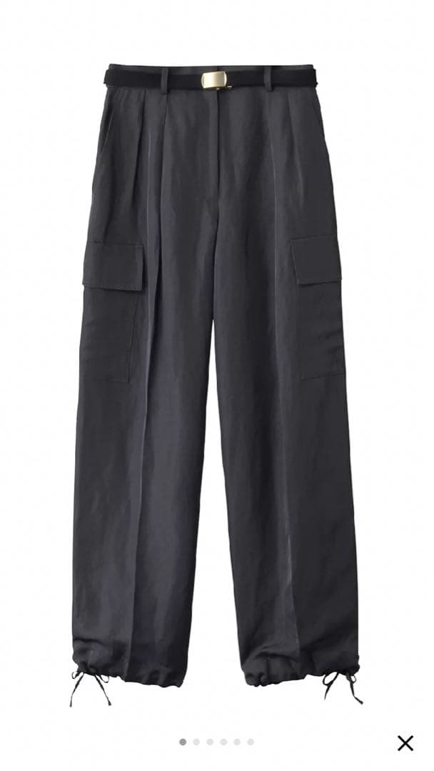 ebure リネンアセテートカーゴパンツ