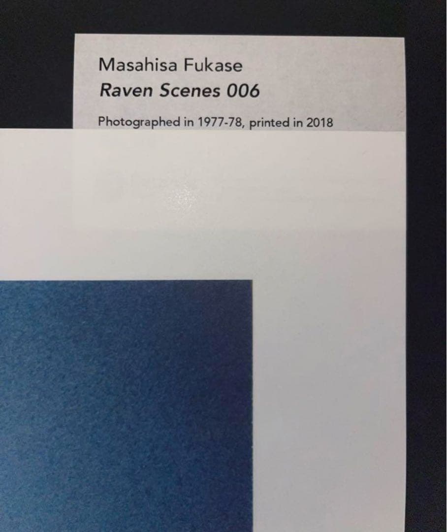 深瀬昌久コロタイプ　鴉　2018年制作　作品No.6 限定5部