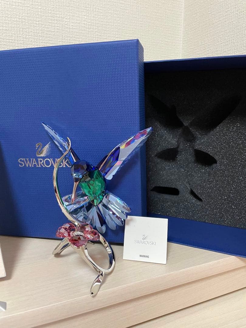 【正规品箱付】レアスワロスキー　ハチドリクリスタル