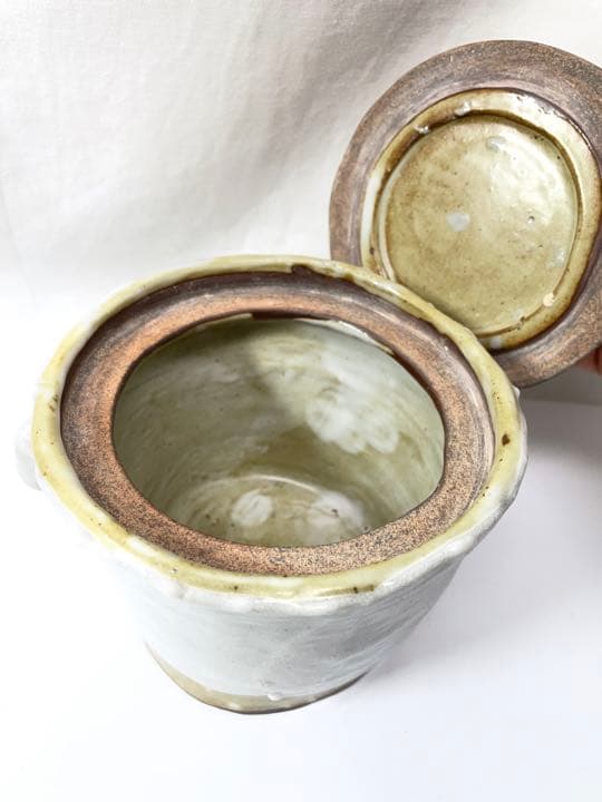 古い蓋物・陶器・陶芸・茶道具・水差し