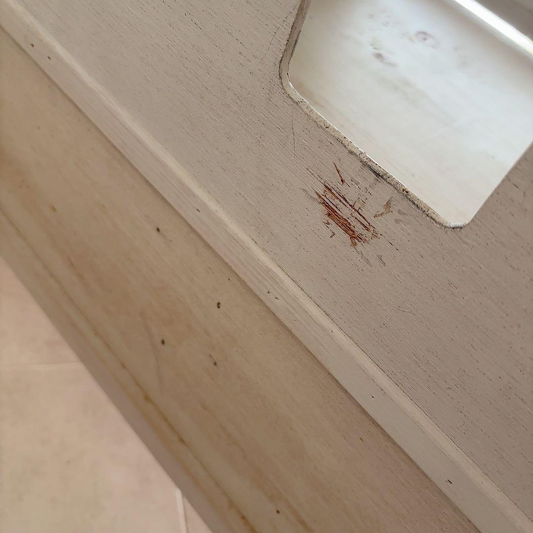 rira♡　直接配送 アンティーク　白家具　テレビ台　フレンチシャビー