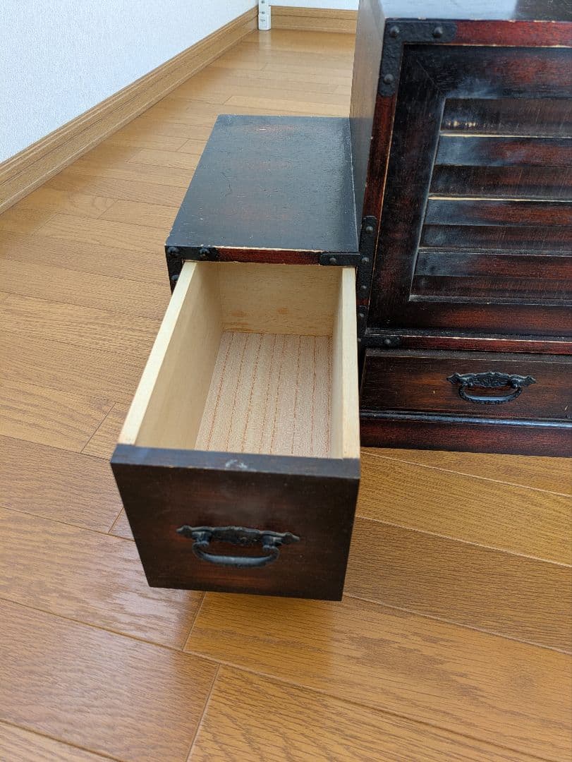 木製階段型箪笥 6引き出し