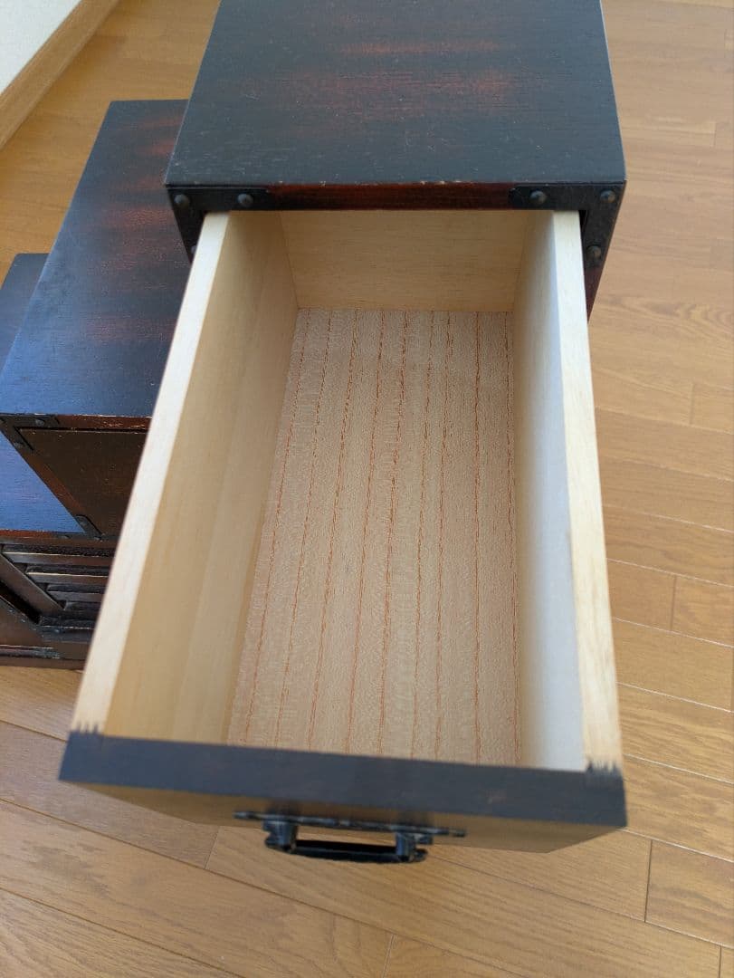木製階段型箪笥 6引き出し