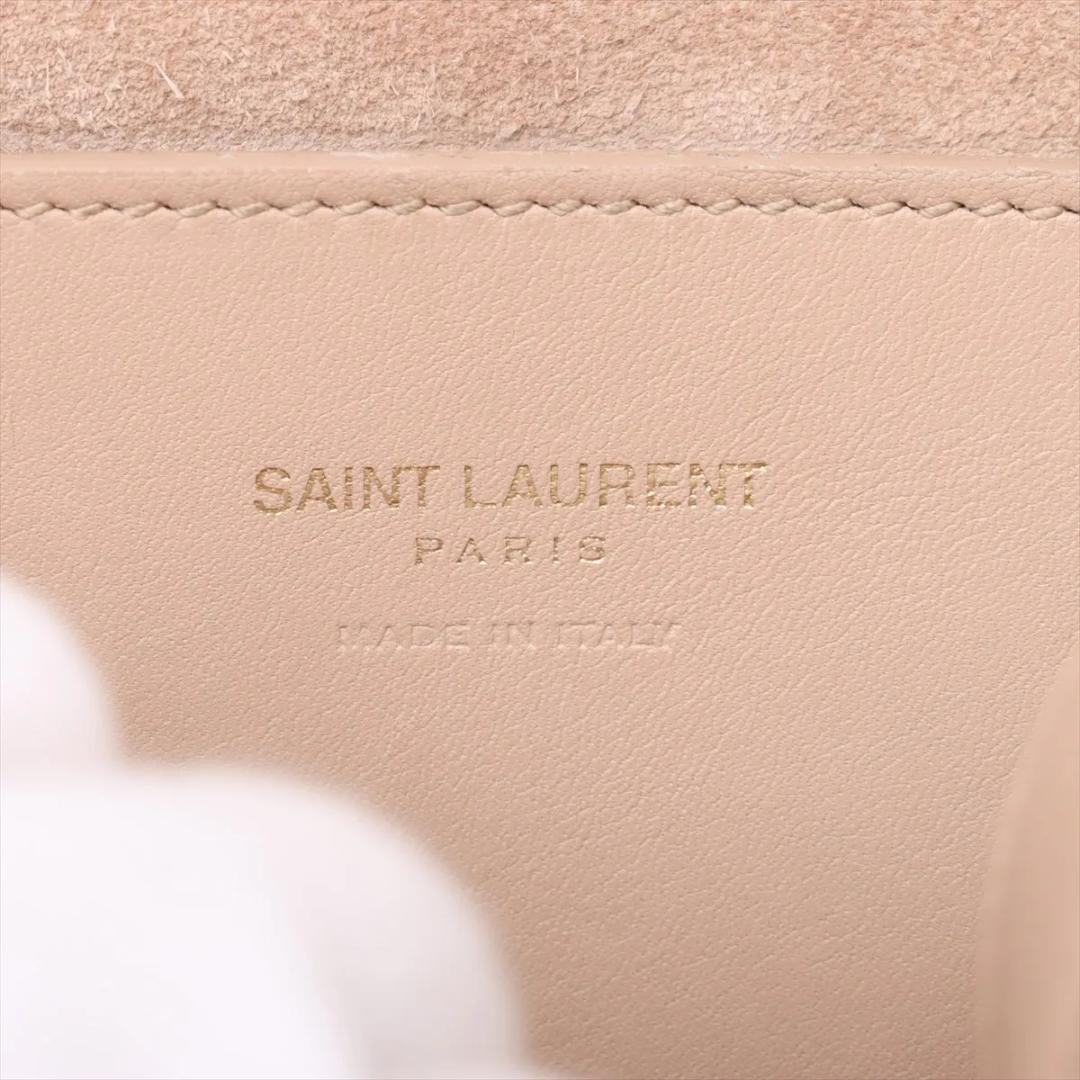 美品 サンローラン ベイビーカバス YSL ベージュ ハンドバック ゴールド金具