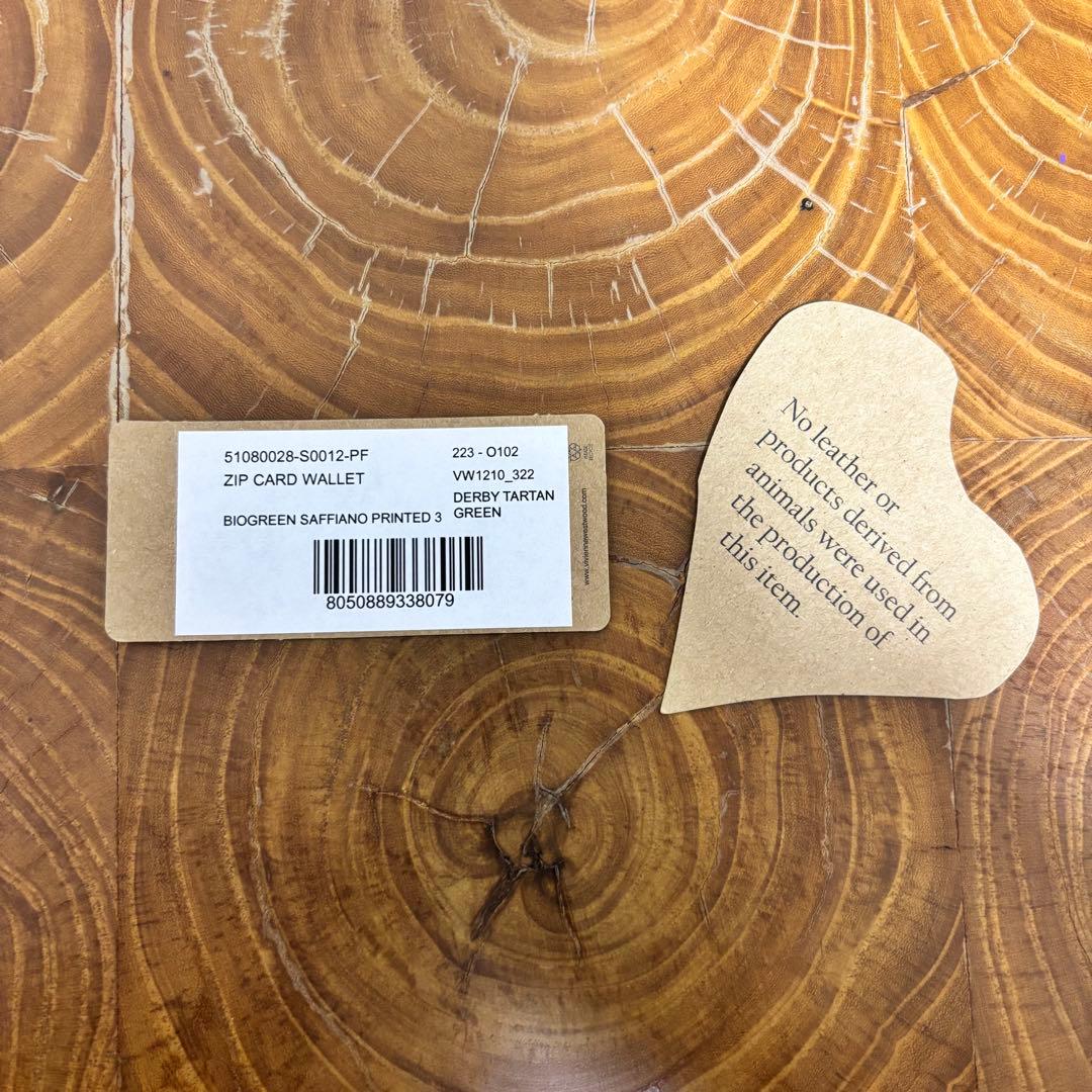 ヴィヴィアンウエストウッド 二つ折り財布 ダービー グリーン マルチカラー　新品