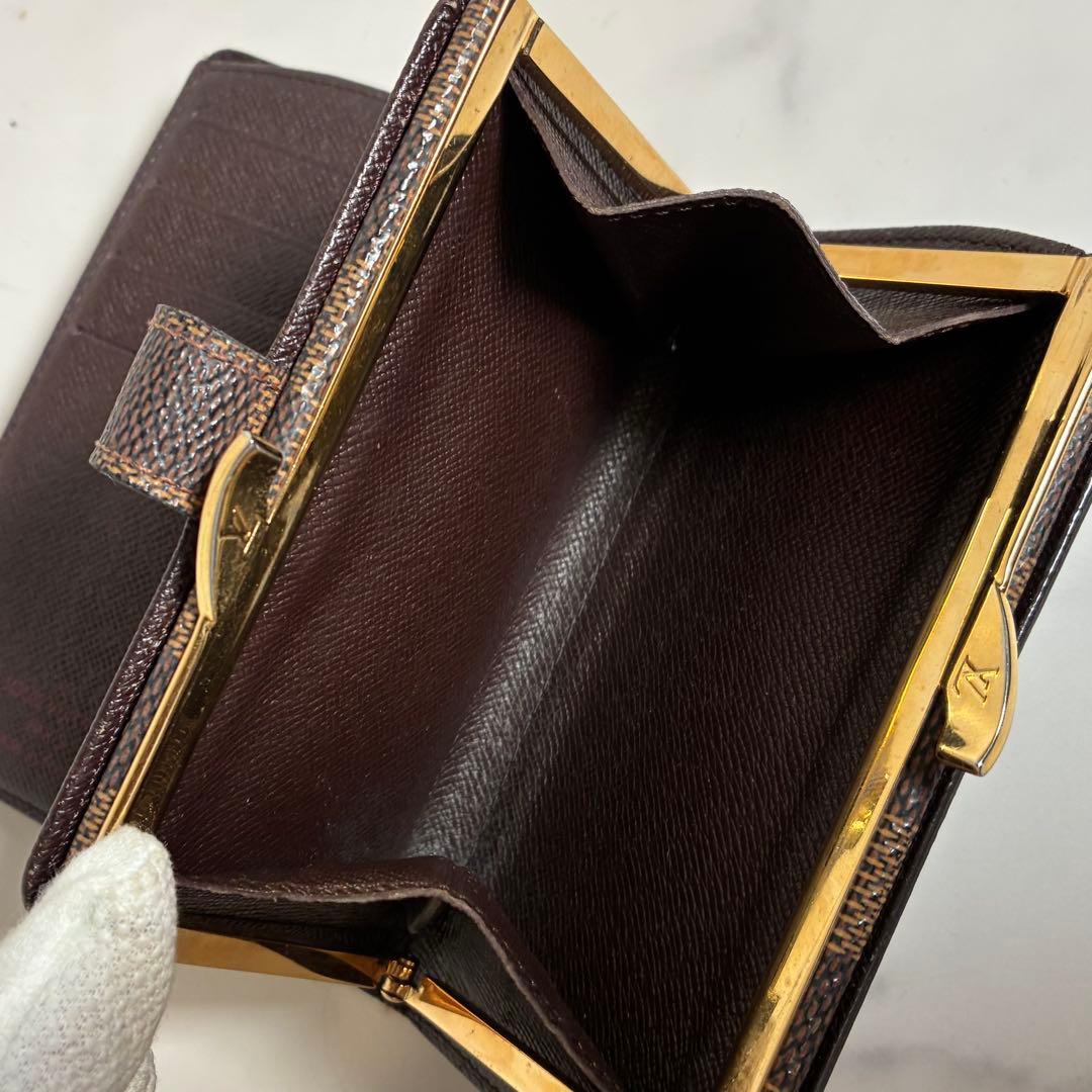 【極美品】ルイヴィトン ダミエ ポルトフォイユヴィエノワ がま口財布