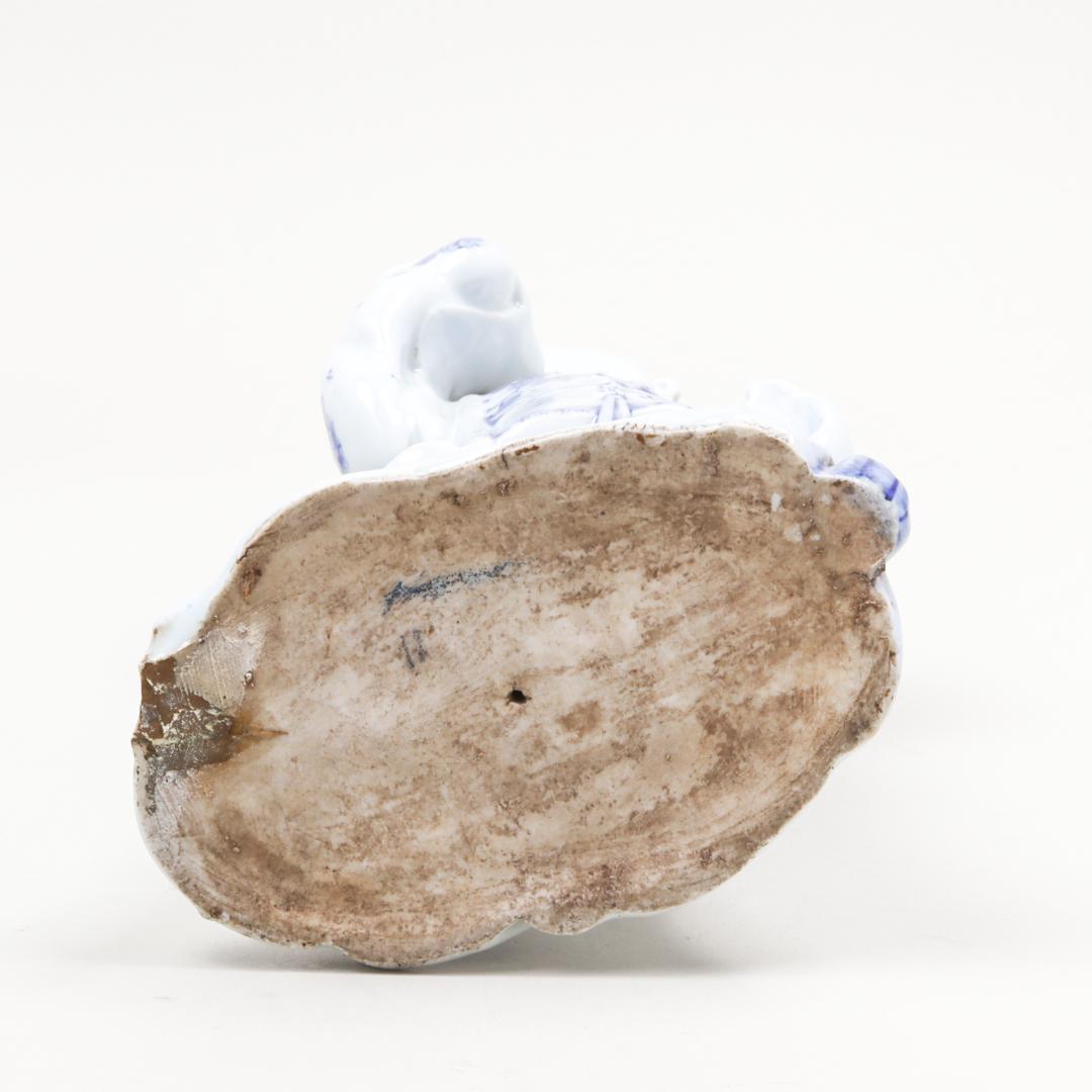 平戸焼 染付 女官像 30cm 三川内焼