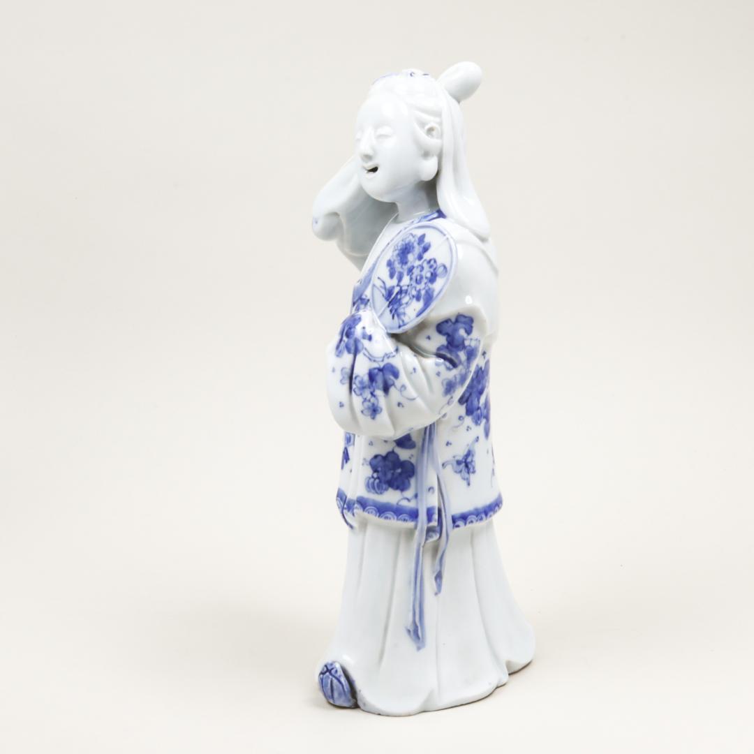 平戸焼 染付 女官像 30cm 三川内焼