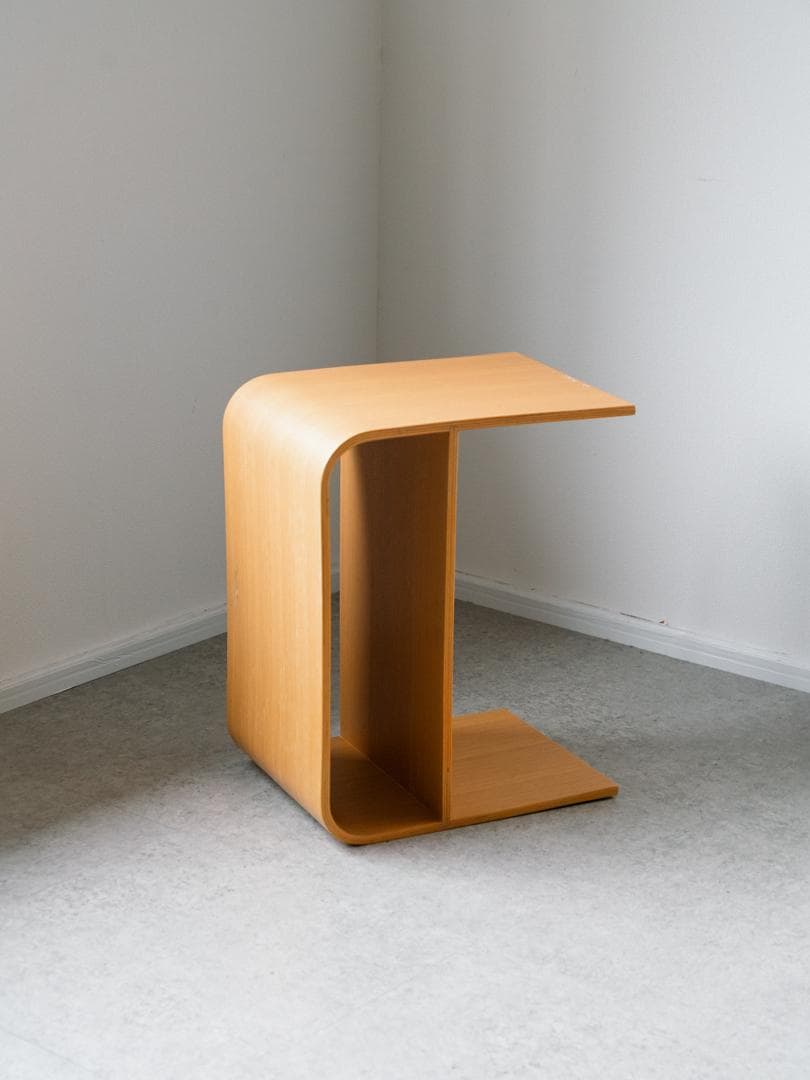 モダン 2WAY 曲木 サイドテーブル 収納 スツール　ミッドセンチュリーレトロ