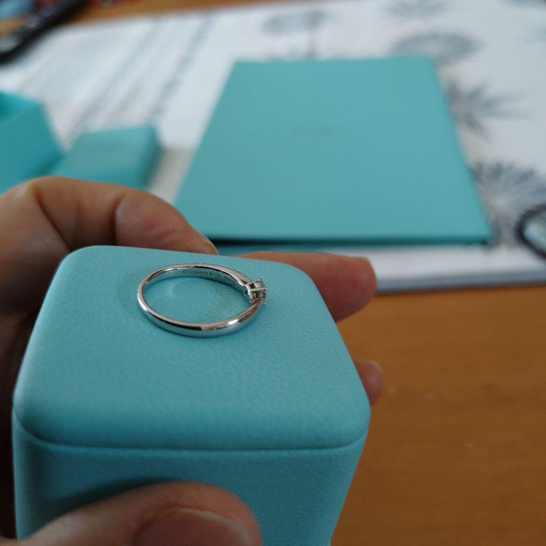 ティファニーハーモニーリング。11.5から12号、H.IF3EXの綺麗なリング。