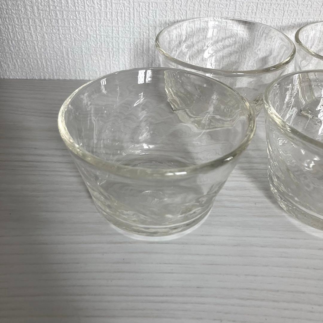 42【倉敷ガラス】小谷眞三 透明波小鉢 6点セット