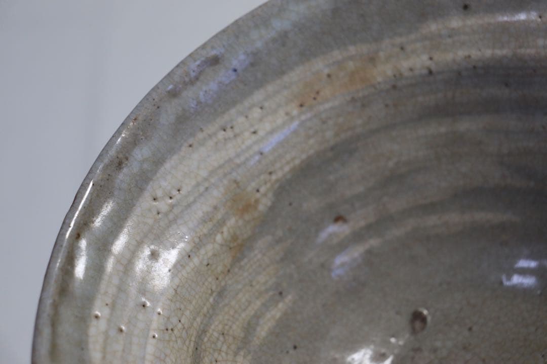 時代　清水六兵衛　刷毛茶碗　アンティーク　送料込み1122