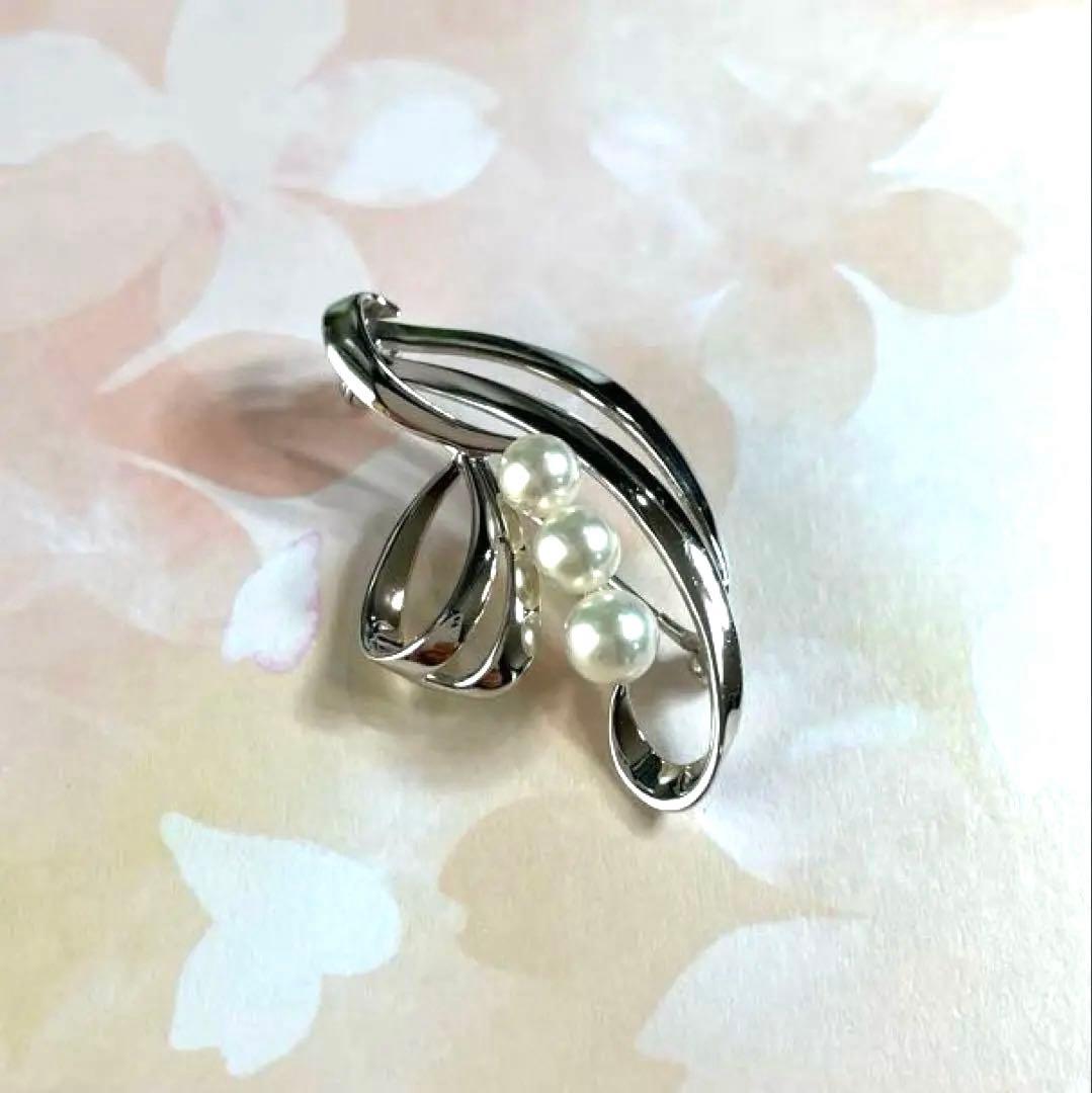 ミキモト　ブローチ　MIKIMOTO あこや真珠　本真珠　入学式　卒業式