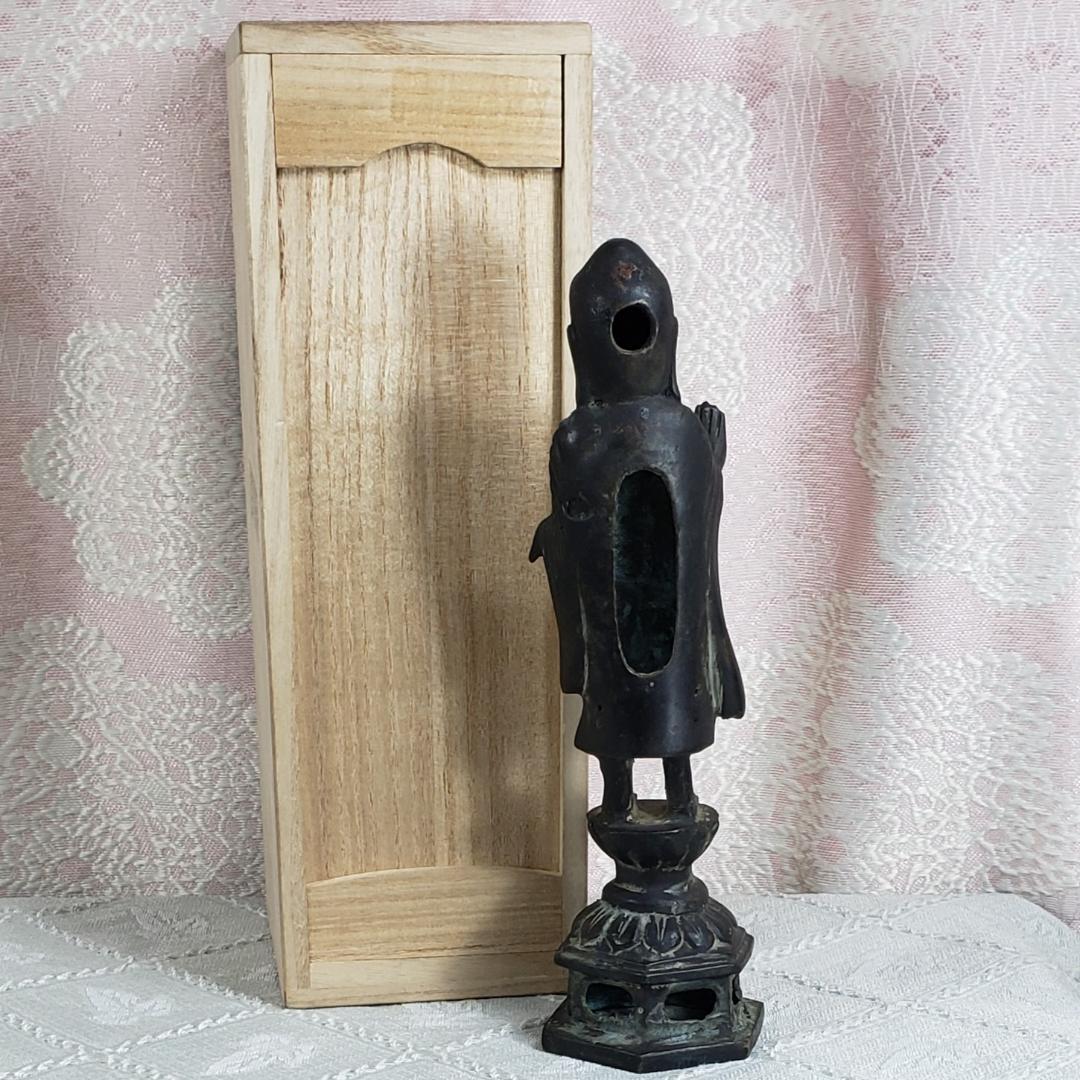 ◆新羅仏 金銅釈迦如来立像 仏像◆検）天平仏 飛鳥仏 空海 親鸞 法然 千利休