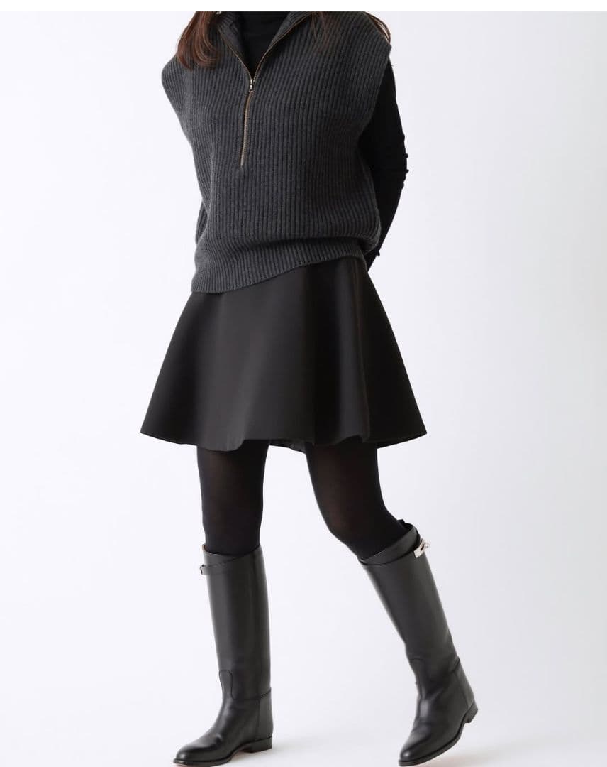 cccmalie 黒 フレアスカート サイズ38