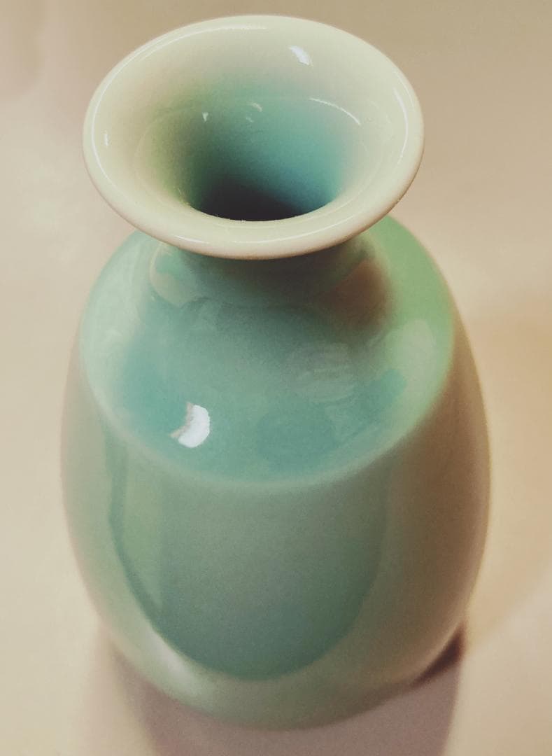 小笠原長春 伊万里 青磁 花入 【真作保証】