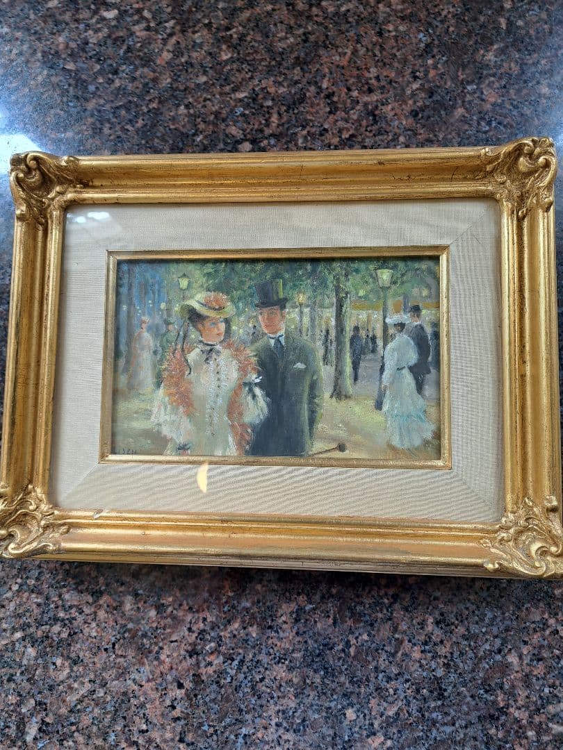 Liseu 油彩画 男女の散歩