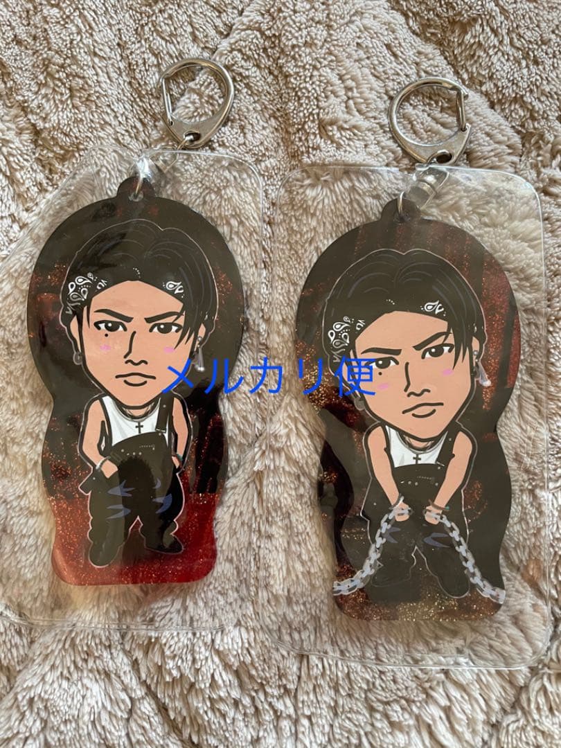 登坂広臣　黒LOVE グリッターキーホルダーセット