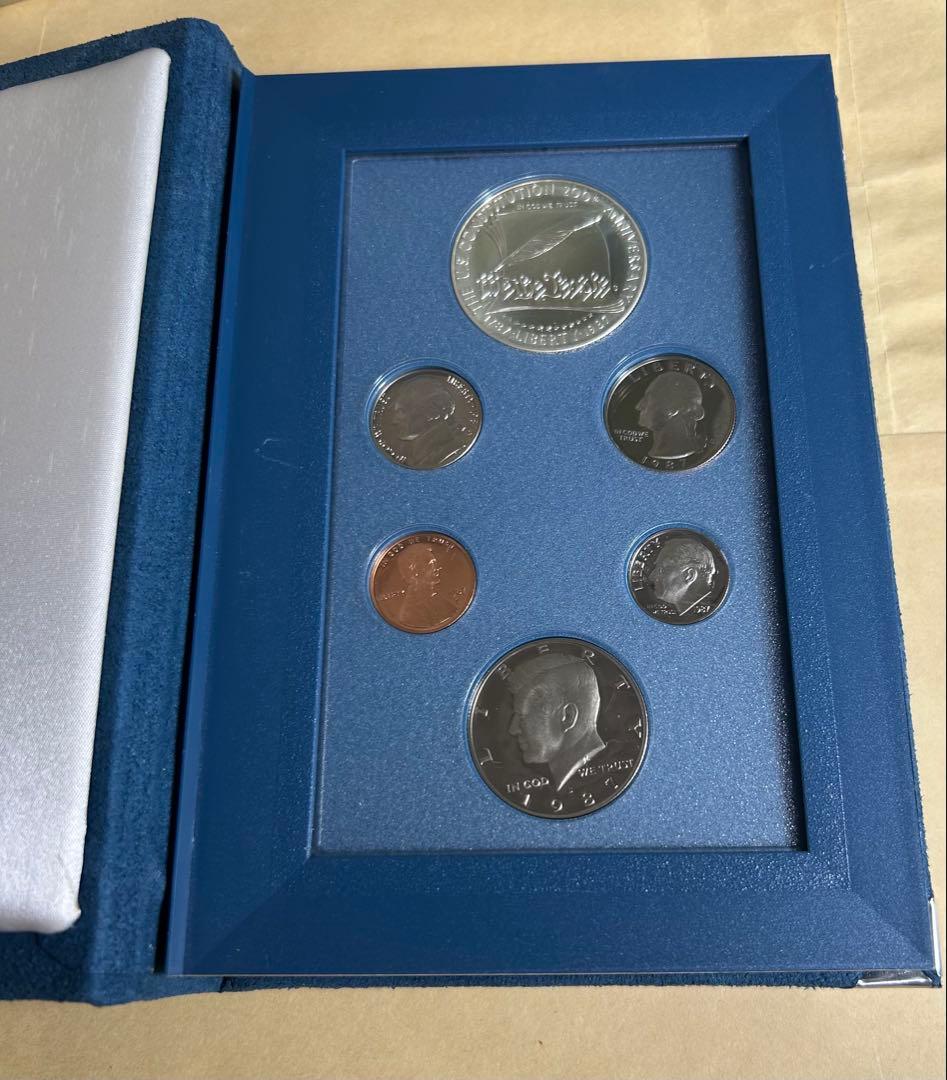 [1987年] アメリカプレステージ プルーフセット 鑑定書付き 本物保証