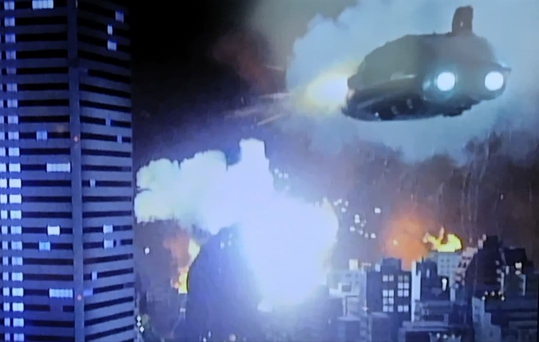 ジオラマ模型　ゴジラvsスーパーX2！