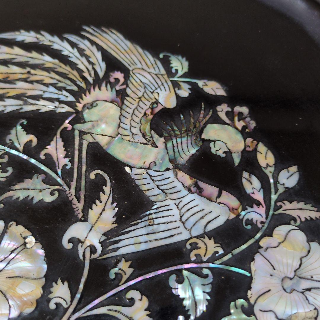 李朝家具　鳳凰螺鈿　李朝膳　ソバン　螺鈿　　膳　骨董　朝鮮美術　アンティーク