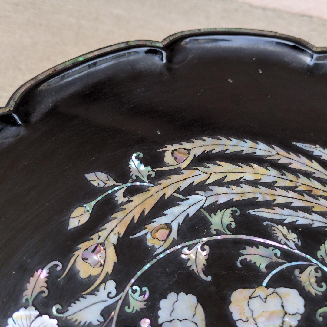 李朝家具　鳳凰螺鈿　李朝膳　ソバン　螺鈿　　膳　骨董　朝鮮美術　アンティーク