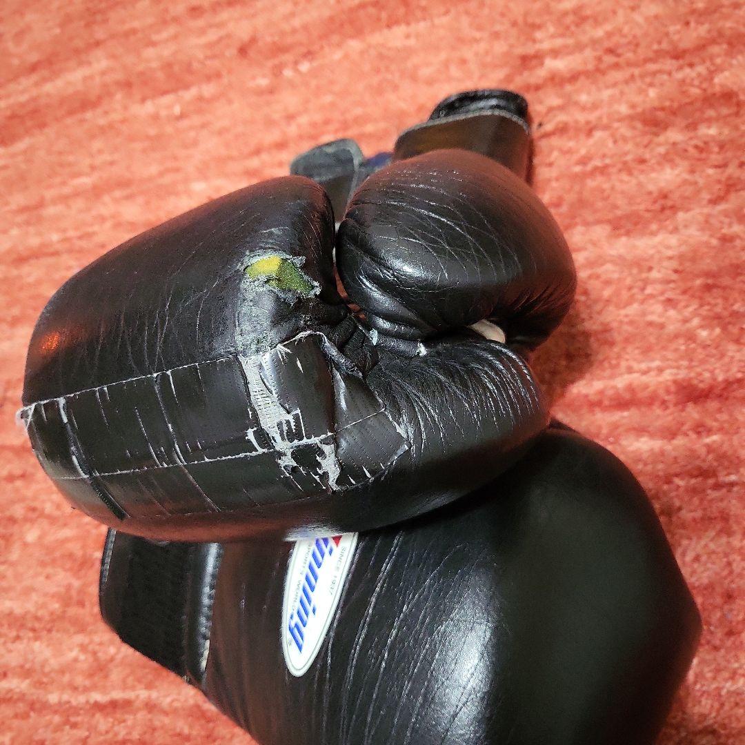 Winning ウイニング ボクシンググローブ 14oz テープ 黒 本革
