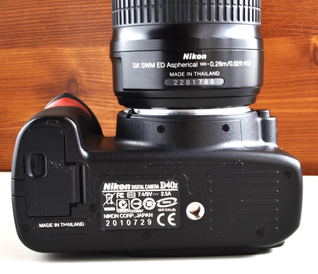 小さい軽い Nikon D40xデジタル一眼レフカメラ 綺麗簡単スマホへ転送可
