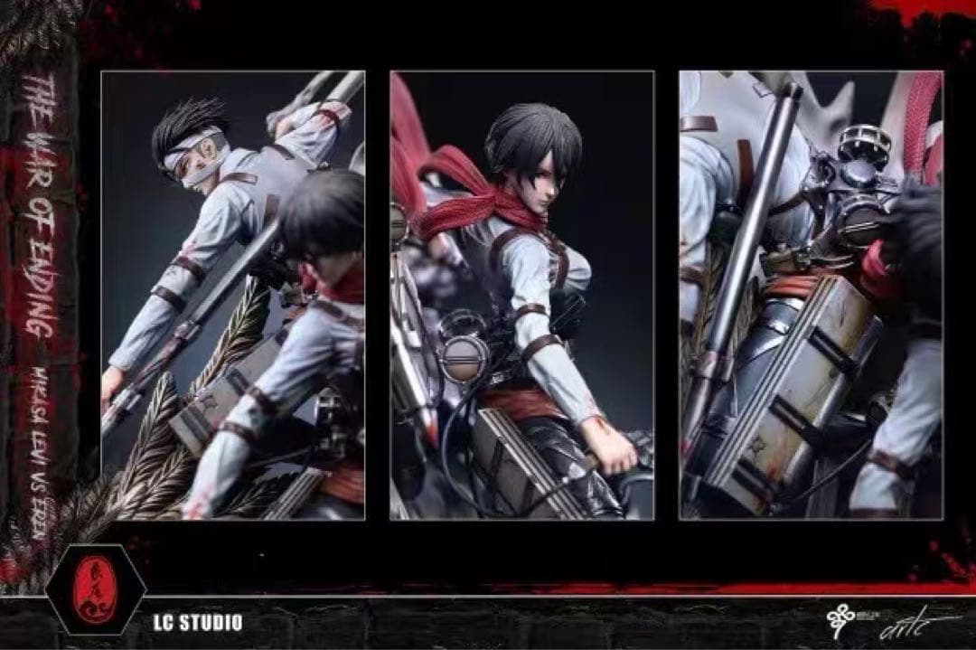 進撃の巨人 ミカサ リヴァイ ガレージキット ガレキ スタチュー⑤