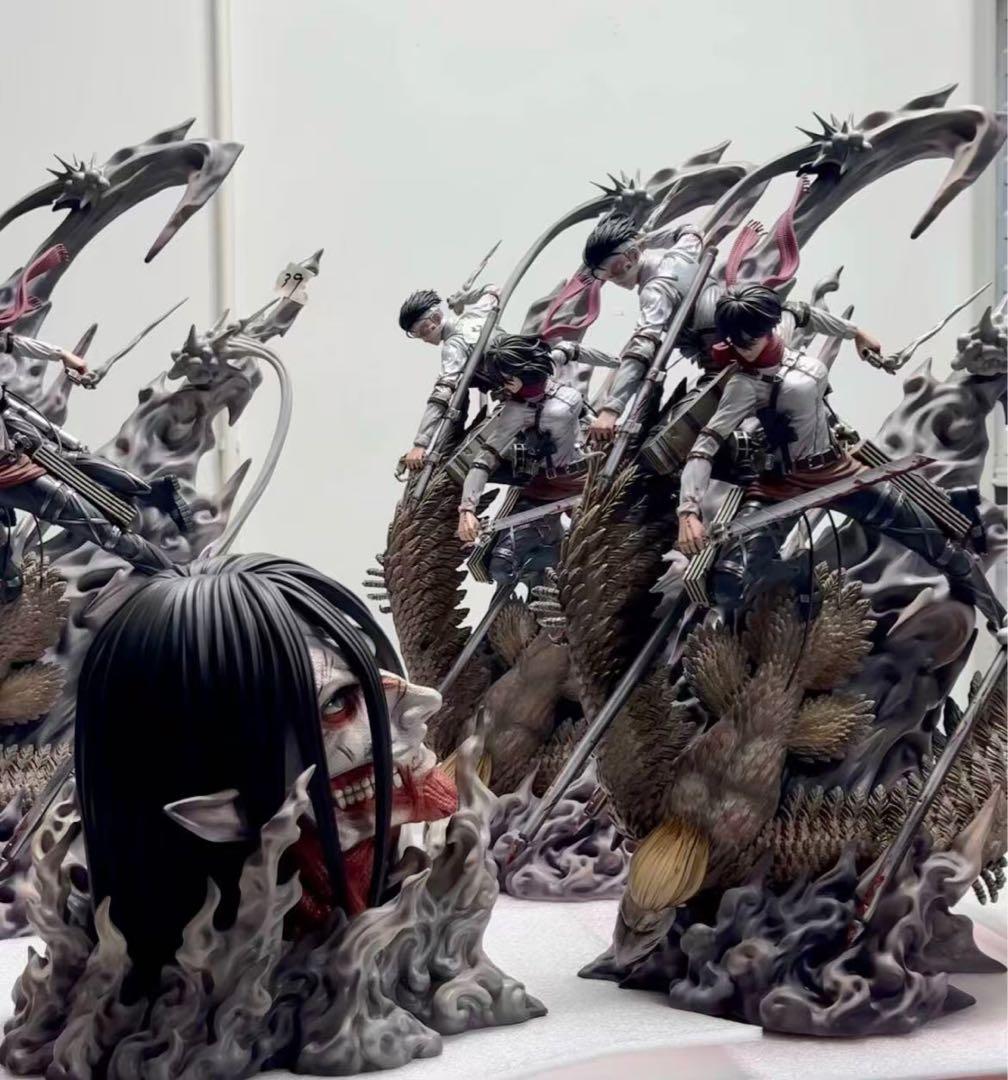進撃の巨人 ミカサ リヴァイ ガレージキット ガレキ スタチュー⑤