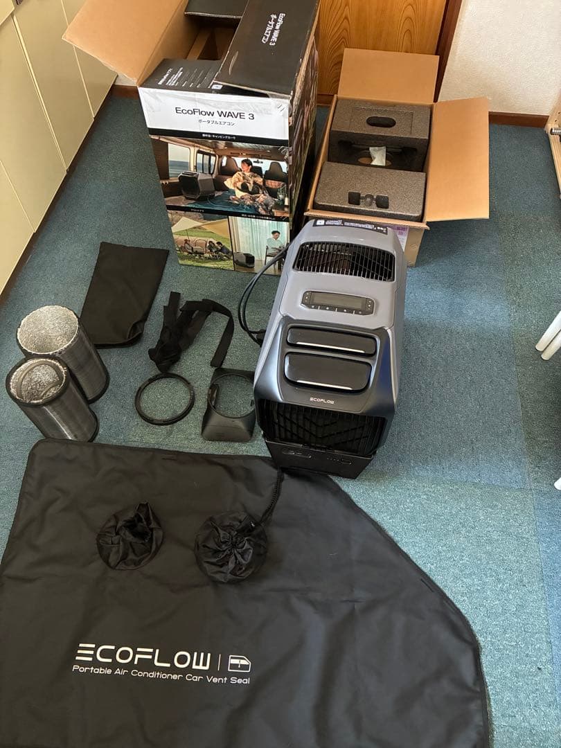 EcoFlow WAVE 3 バッテリーパック / 窓シート付属