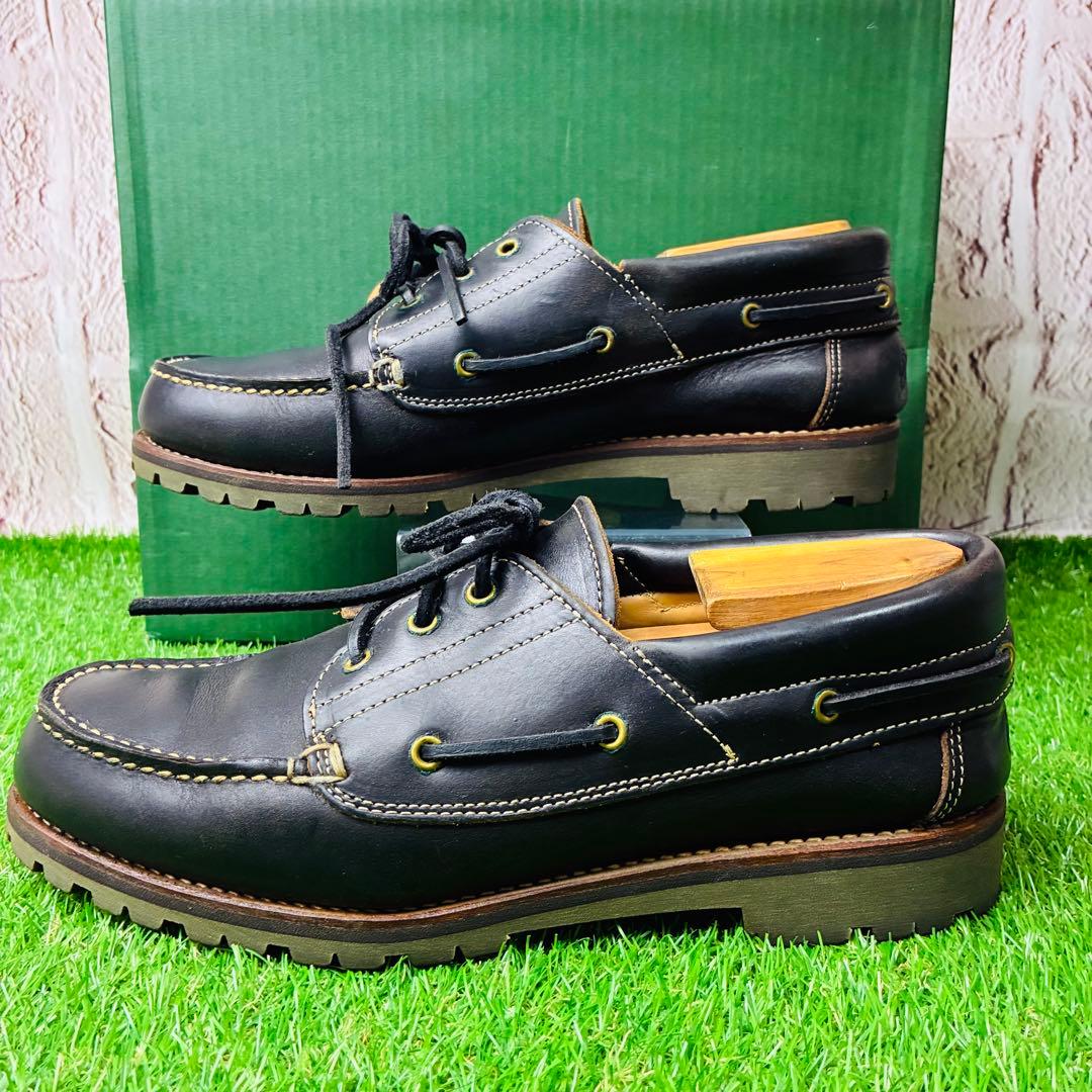 【極美品】danner 3eye デッキシューズ 厚底 本革 8½(26.5)