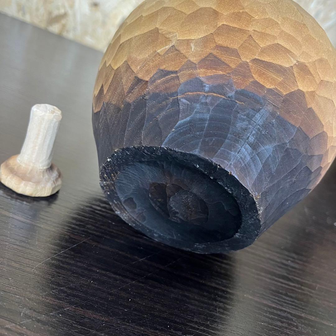 【希少】狸　木彫り 置物　一刀彫　アンティーク　ヴィンテージ　レトロ　縁起物