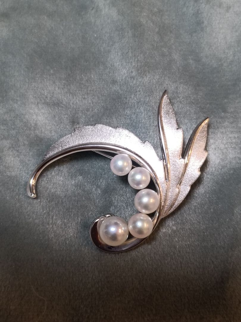 ミキモト MIKIMOTO 御木本　パール ブローチ 本真珠 コサージュ