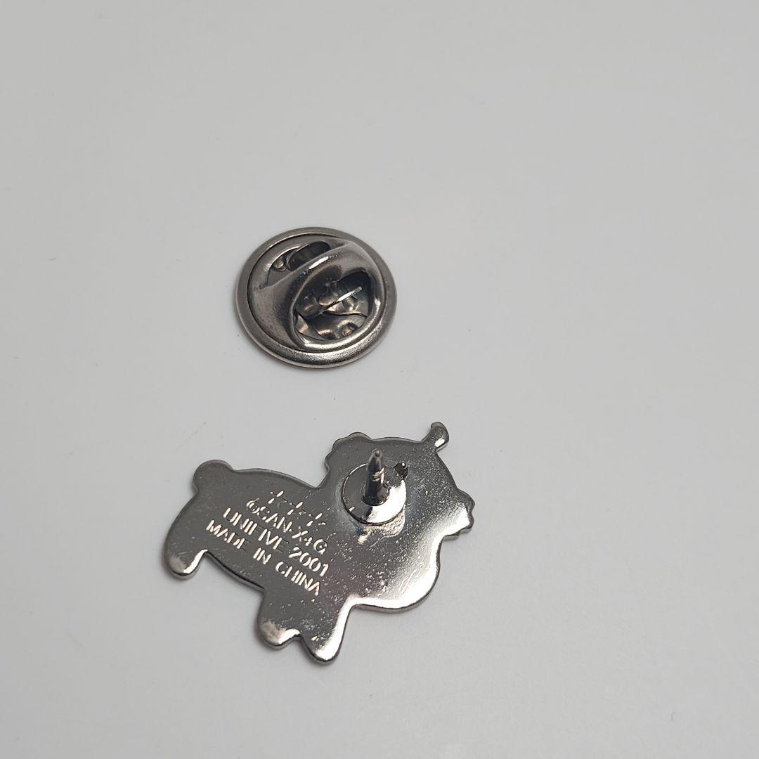 希少　サンエックス　アフロ犬　ブラザー犬　アメリカ　ピンズ　ピンバッジ