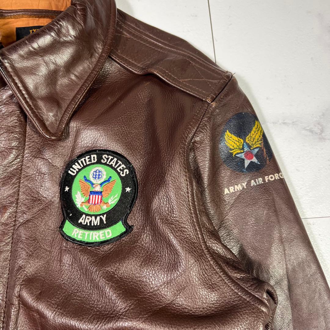 Air Force us army A-2 レザージャケット フライトジャケット
