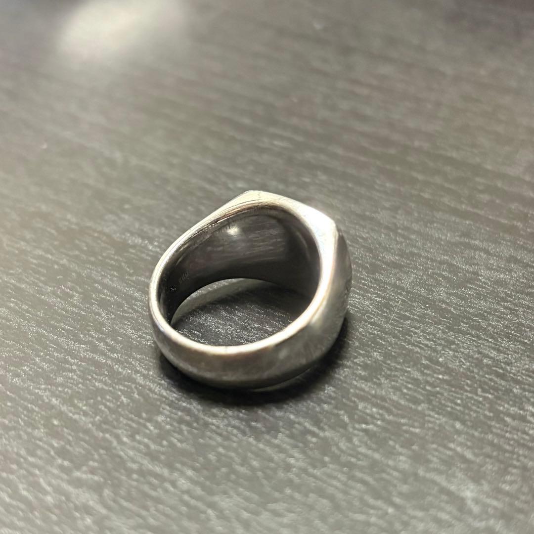 【最安値・レア】トムウッド　クッションリング　ブラックスピネル　14号