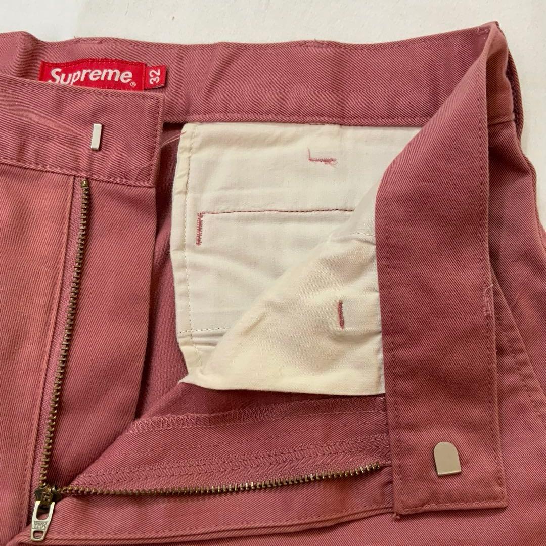 Supreme シュプリーム チノパン ピンク 32