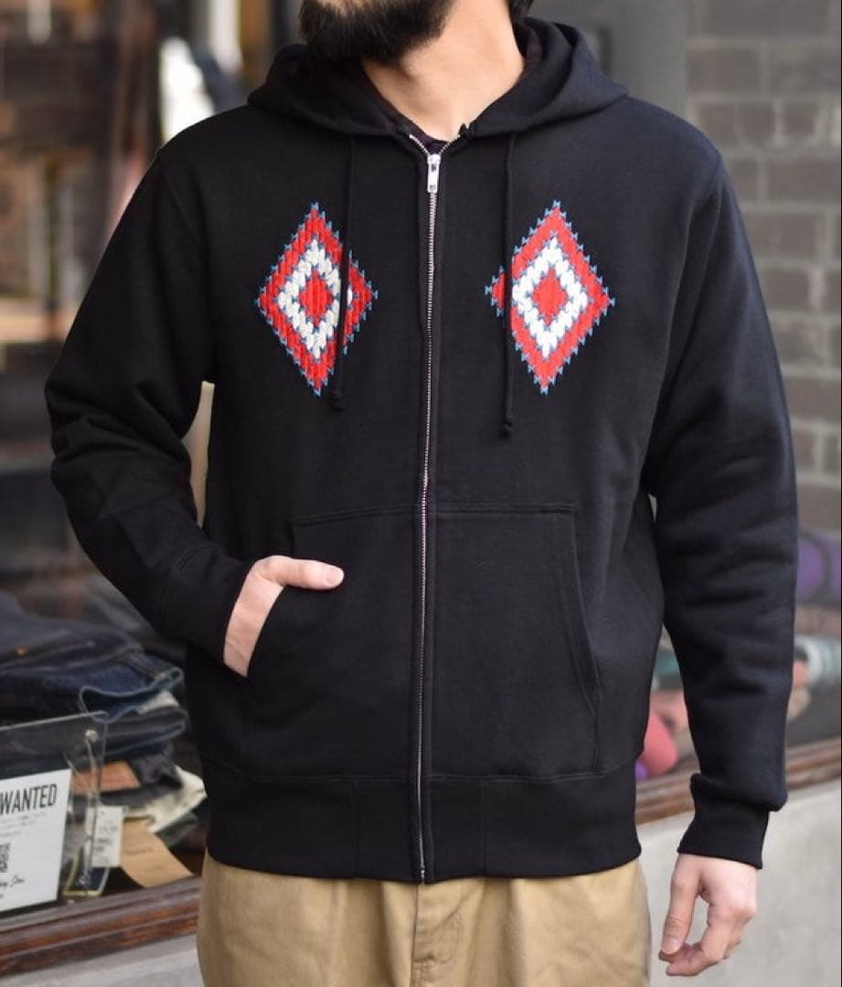 NoRunNoLife FOREVER！PHERROW'Sネイティブ柄刺繍